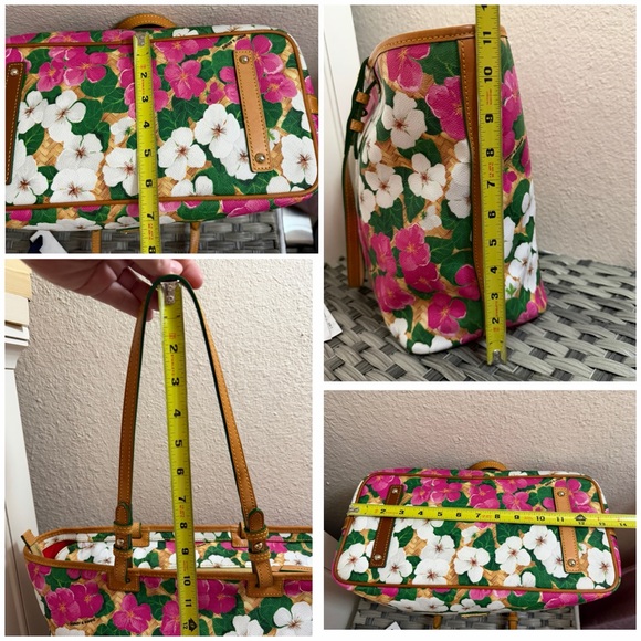 Dooney & Bourke Leisure Shopper Floral Tote – Fuchsia Hibiscus Floral Tote - Picture 16 of 16